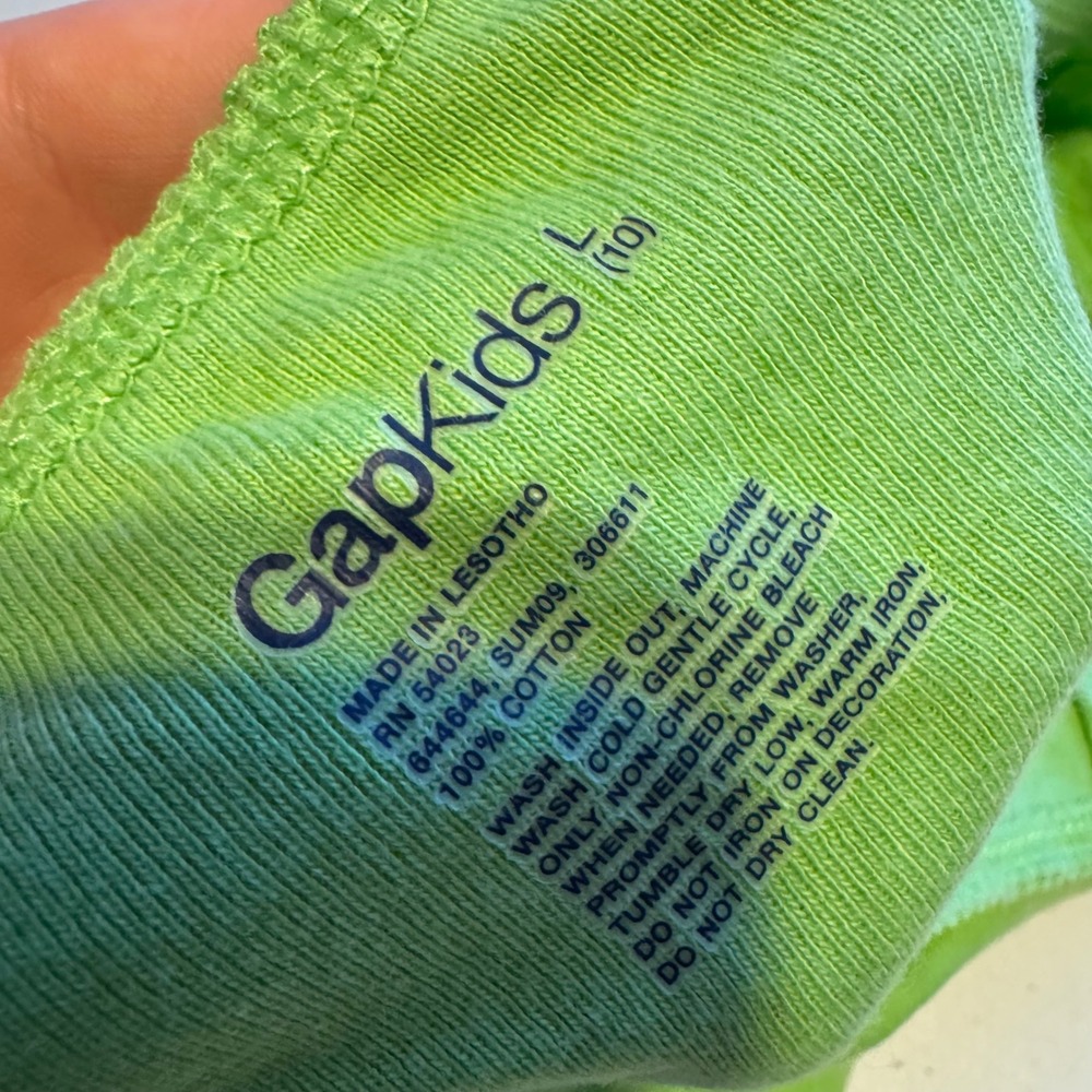 Y2K Aesthetic Girls Size 10 Gap Kids Green Halter Top Rhinestone Heart vintage - Picture 3 of 6